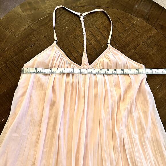 Abercrombie & Fitch Pastel light pink pleated Mini Dress Size M - Picture 10 of 11